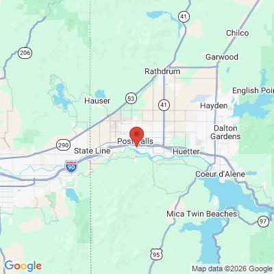 Map to  office in Post Falls, ID