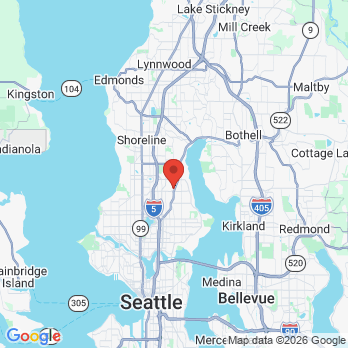 Map to Dr. AJ Gollofon, DDS office in Seattle, WA