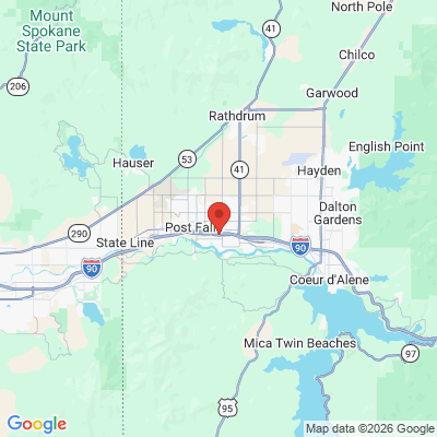 Map to  office in Post Falls, ID