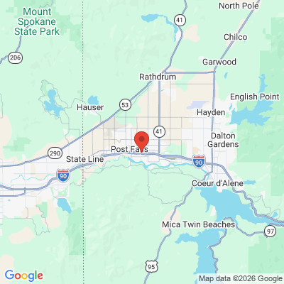 Map to  office in Post Falls, ID