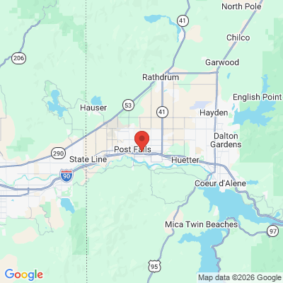 Map to  office in Post Falls, ID