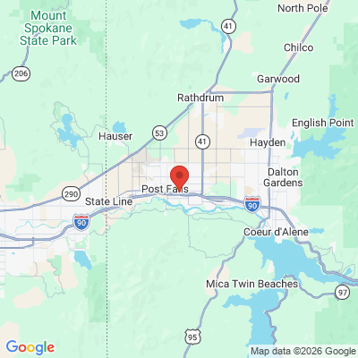Map to  office in Post Falls, ID
