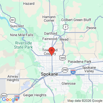 Map to Johnson Dental, PLLC office in Spokane, WA