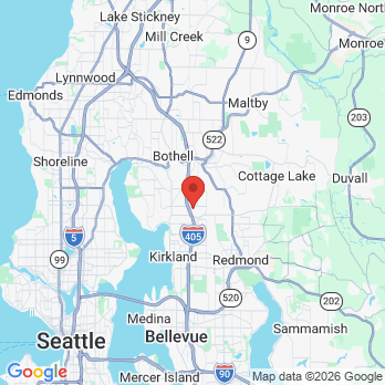 Map to Cooleysmiles Kirkland office in Kirkland, WA
