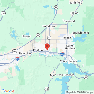 Map to  office in Post Falls, ID