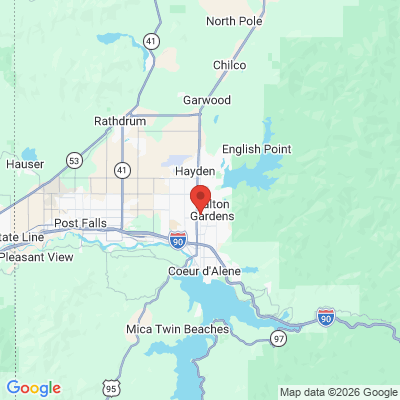 Map to  office in Coeur D'alene, ID