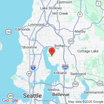 Map to Angel Smiles Dentistry: Dr. Zalak Daftary office in Kirkland, WA