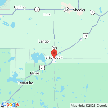 Map to Blackduck Dental Clinic office in Blackduck, MN