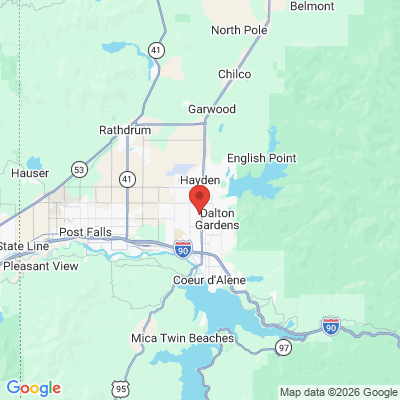 Map to  office in Coeur D'alene, ID