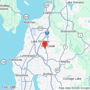 Map to Caring Family Dentistry office in Mill Creek, WA