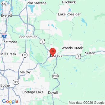 Map to Sky Valley Dental office in Monroe, WA