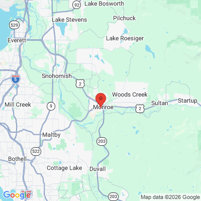 Map to  office in Monroe, WA