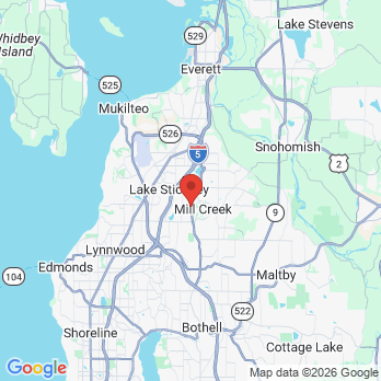 Map to Jasmeet Punia PLLC office in Mill Creek, WA
