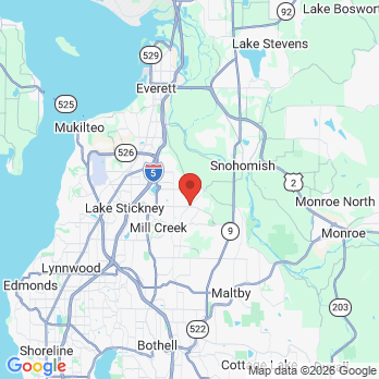 Map to Seattle Hill Dentistry office in Snohomish, WA