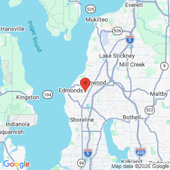 Map to Jenny Ngai DDS office in Edmonds, WA