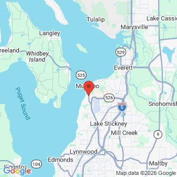 Map to Driftwood Dental Studio office in Mukilteo, WA