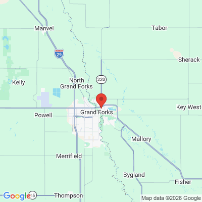 Map to  office in East Grand Forks, MN