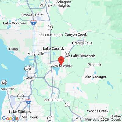Map to  office in Lake Stevens, WA