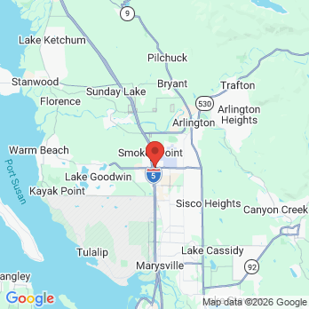 Map to 8 to 8 Dental office in Arlington, WA