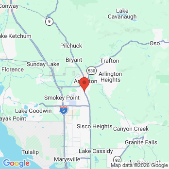 Map to Eagle Family Dental  office in Arlington, WA