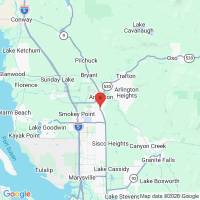 Map to  office in Arlington, WA