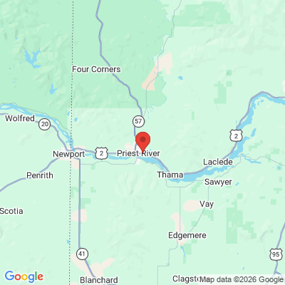 Map to  office in Priest River, ID