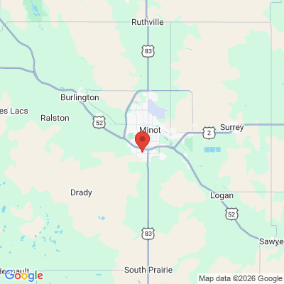 Map to  office in Minot, ND