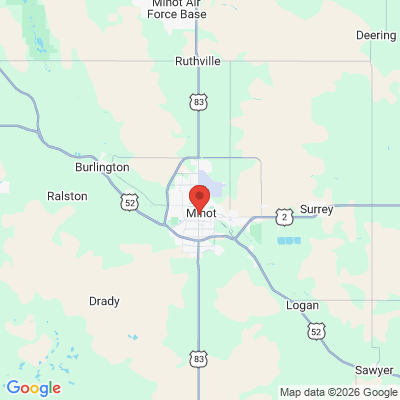 Map to  office in Minot, ND