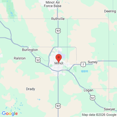 Map to  office in Minot, ND