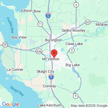 Map to Division Street Dental office in Mount Vernon, WA