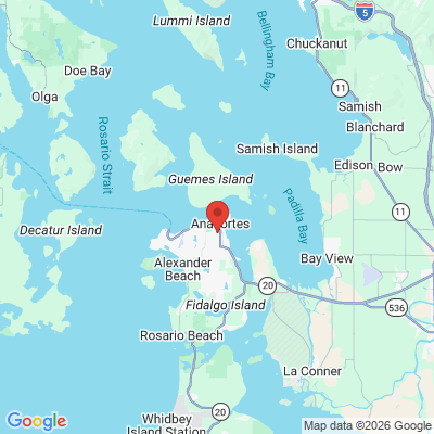 Map to  office in Anacortes, WA