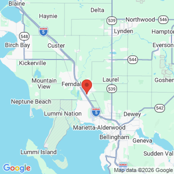 Map to PopUp Smiles office in Ferndale, WA