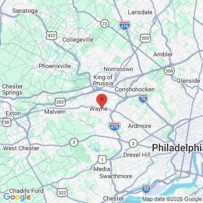 Map to  office in Wayne, PA