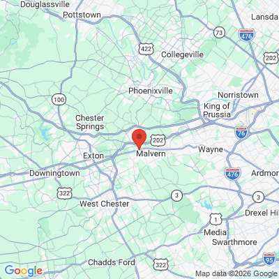 Map to  office in Malvern, PA