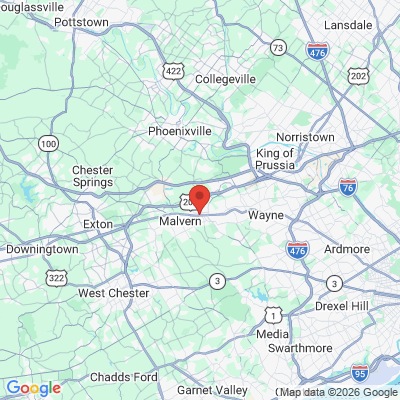 Map to Primary Office office in Paoli, PA