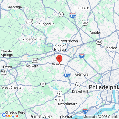 Map to  office in Wayne, PA