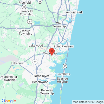 Map to  office in Township Of Brick, NJ