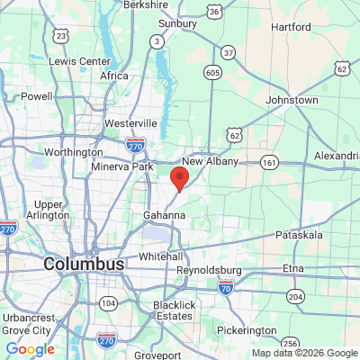 Map to  office in Gahanna, OH