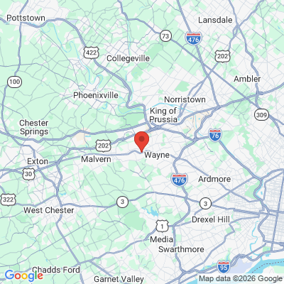 Map to  office in Devon, PA