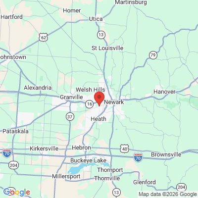 Map to  office in Newark, OH
