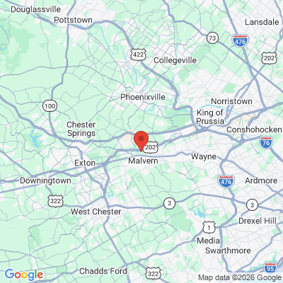 Map to  office in Malvern, PA
