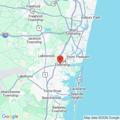 Map to  office in Township Of Brick, NJ