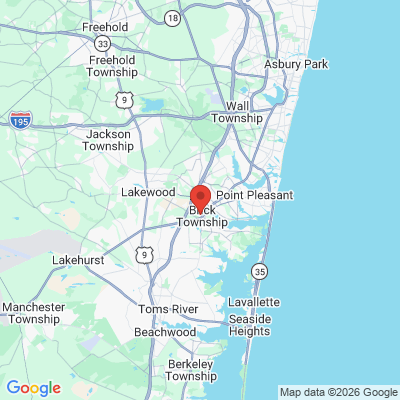 Map to  office in Township Of Brick, NJ