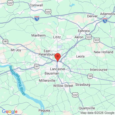 Map to  office in Lancaster, PA