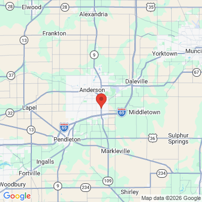 Map to  office in Anderson, IN