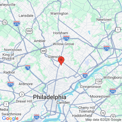 Map to  office in Elkins Park, PA
