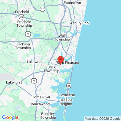 Map to  office in Township Of Brick, NJ