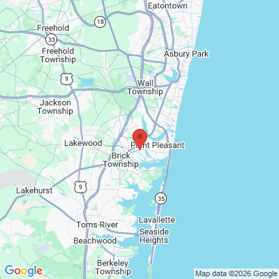 Map to  office in Township Of Brick, NJ