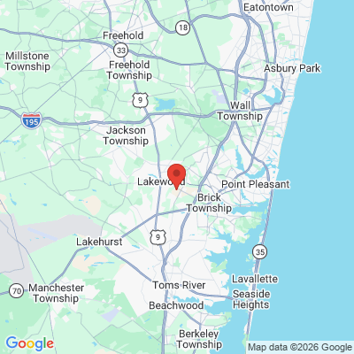 Map to  office in Lakewood, NJ