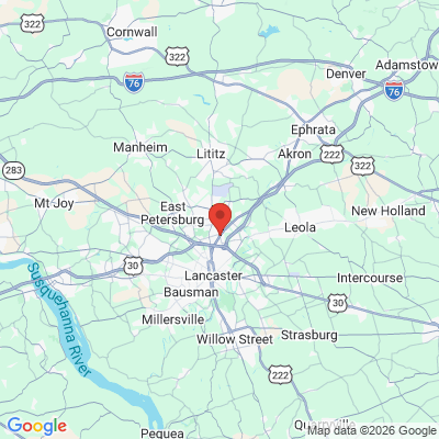 Map to  office in Lancaster, PA